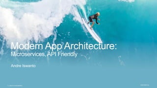 | ©2019 F5 NETWORKS5 CONFIDENTIAL
Modern App Architecture:
Microservices, API Friendly
Andre Iswanto
 
