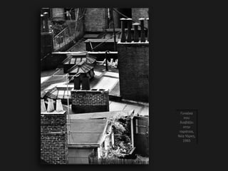 Γυναίκα
που
διαβάζει
στην
ταράτσα,
Νέα Υόρκη,
1965
 