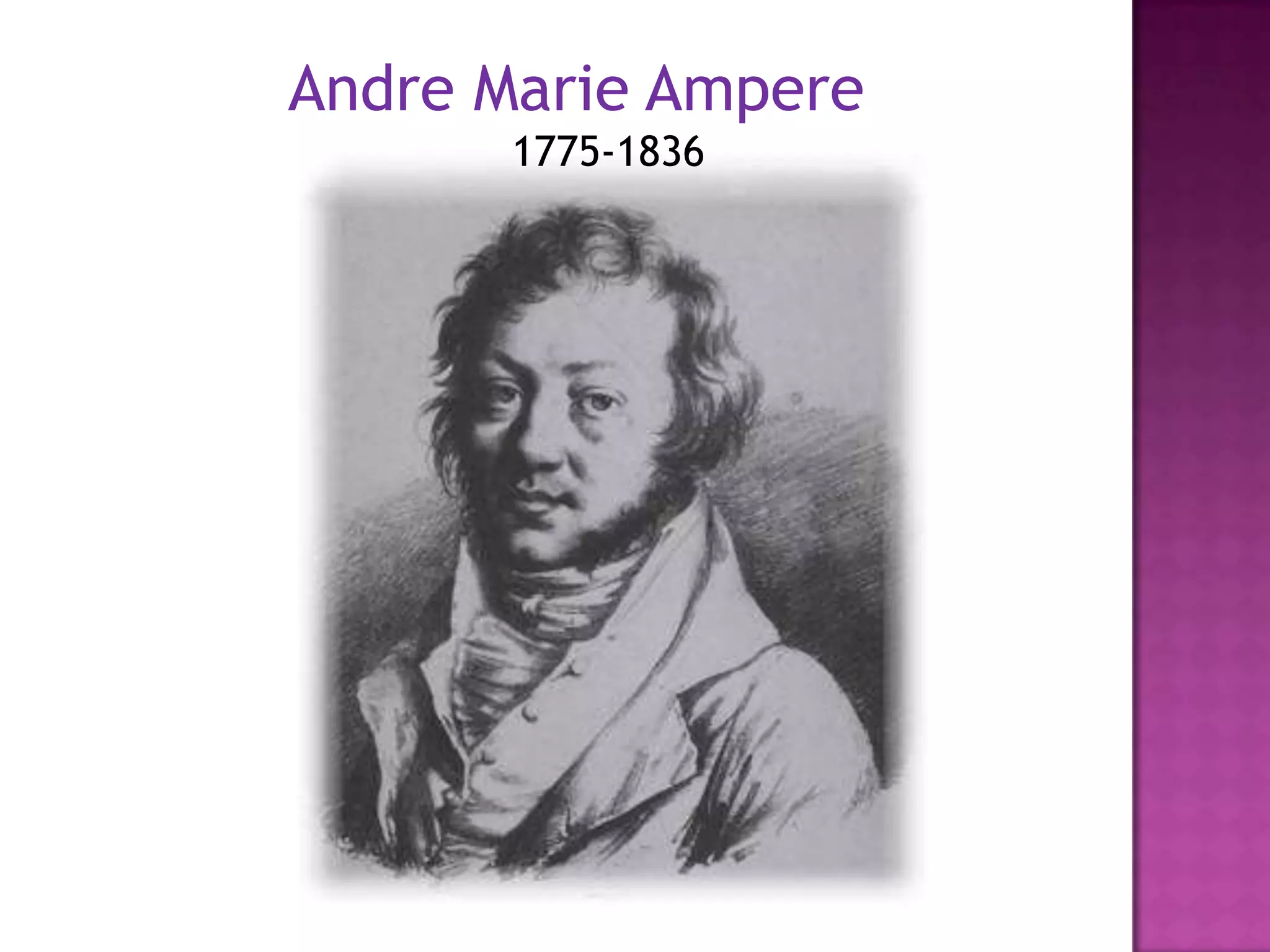 Andre Marie Ampere 1775-1836