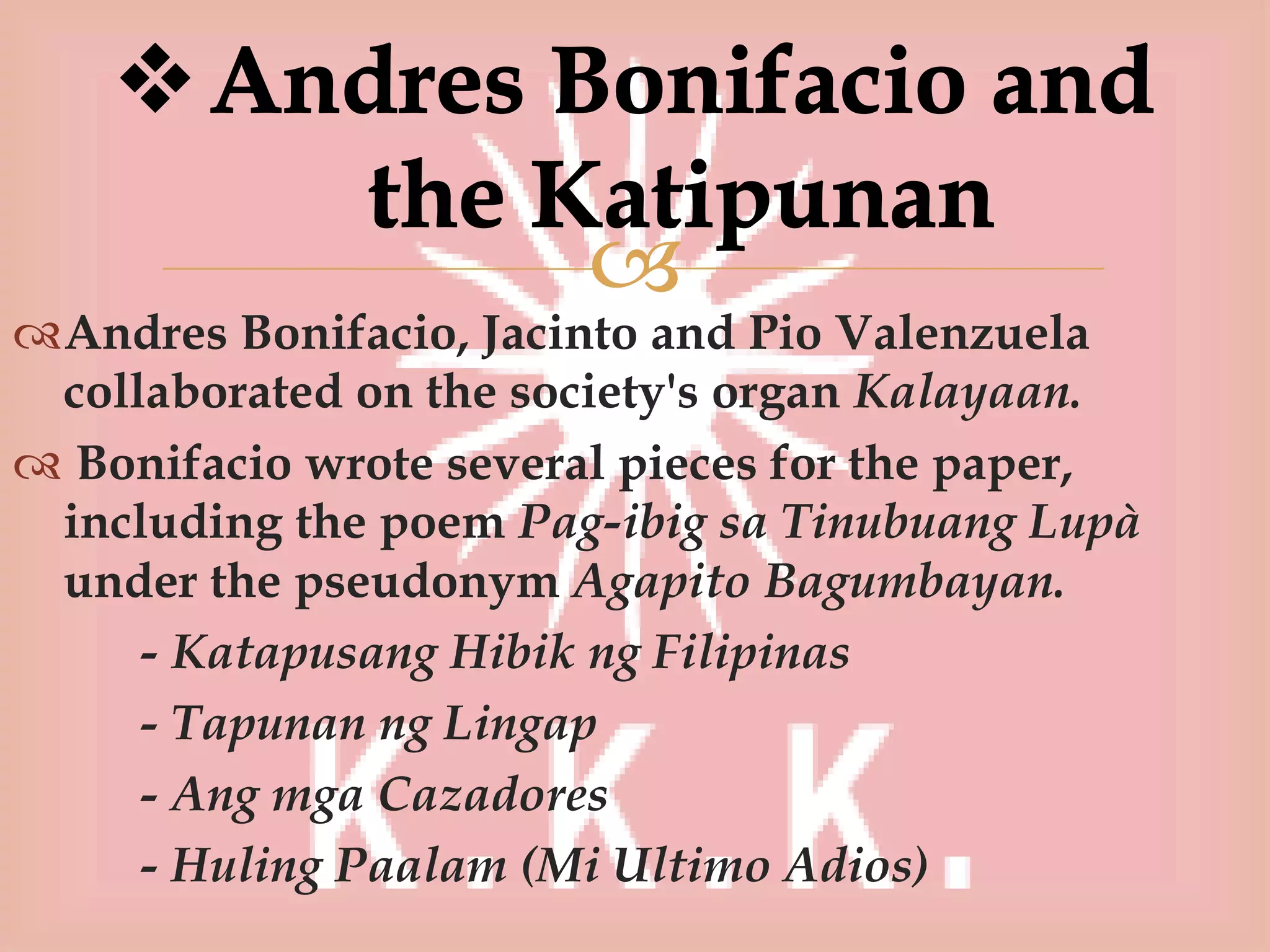 Andres bonifacio | PPTX