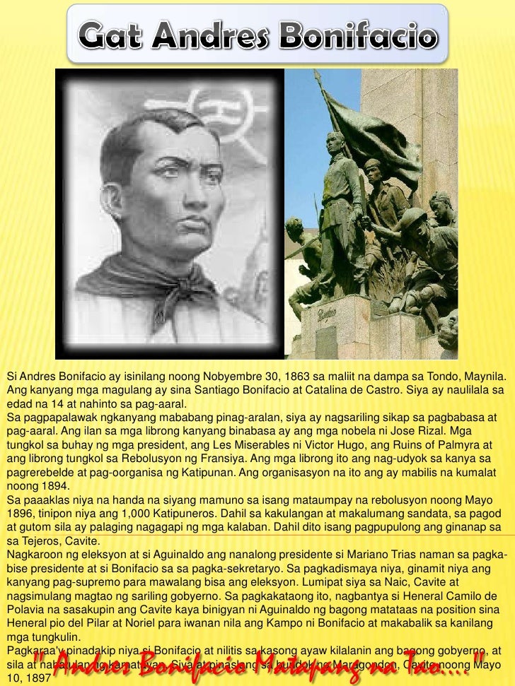 Solved Ano Ang Nagawa Ni Andres Bonifacio Para Sa Pilipinas - Mobile