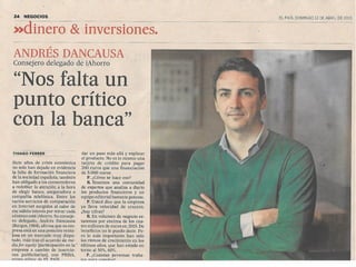 Andrés Dancausa en El País: saber lo qué se firma