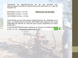 Selección de bomba
 