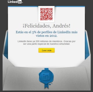 Most Viewed LinkedIn Profile for 2012 (Top 5%)
