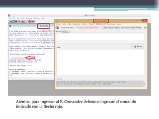 Manual para el uso del R-Commander | PPTX