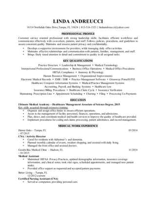 Andreucci resume associates degree - Andreucci Resume Associates Degree 1 320 