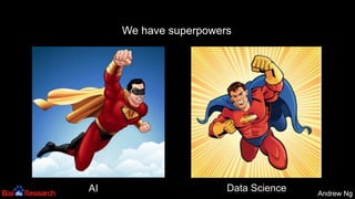 Andrew NgAndrew Ng
34
We have superpowers
AI Data Science
 