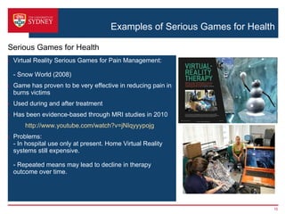 Serious games : games for health Dr Andrew Campbell | PPT