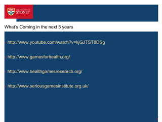 Serious games : games for health Dr Andrew Campbell | PPT