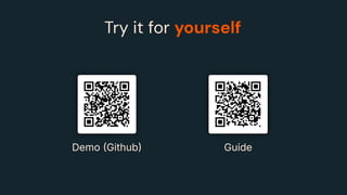 Try it for yourself
Demo Github Guide
 