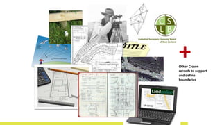 Other Crown
records to support
and define
boundaries
+
 