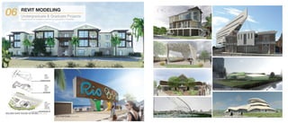 CHESAPEAKE ST. SQUARE
Tenleytown is a community with a history of changes that
have been made. Tenleytown has a deep rooted history of
previously establishing itself as a Fort during the cibil war,
to Reno City (which was a residential area after the civil war),
to where the park stands today as Fort Reno Park. Tenleytown,
located in the Northwest area of D.C., is in ned of a structure
tto connect the surrounding residences of Fort Reno Park to
retail heavy area on Wisconsin Ave., just south of Fort Reno
Park. The town is divided by heavily used vehicular traﬃc on
Wisconsin Ave. as well as Nebraska Ave. A community driven
piece is in need to be used to promote community social life
as well as connectivity.
Chesapeake St. Square includes spaces to encourage art from
within thewithin the community to broaden the cultural aspect of the
site. The spaces are intended to be used by the community at
will while being connected to the downtown business setting
of Wisconsin Ave. Chesapeake St. Square is an addition to the
community to enhance the wellbeing of individuals by
creating an mixed used enviroment that boasts connectivity
with those from winin the community of Tenleytown.
Transparency through objects
1
2
3
VIEW TOWARDS NORTHEAST (1)
Movement of People Through Uses
REVIT MODELING
Undergraduate & Graduate Projects
Projects shown are modeled in revit then post processed in Photoshop.
06
SUN HEALTH SENIOR COMMUNITY: RLPS ARCHITECTS INTERNSHIP
RIO FAN ZONE: FALL 2016
GOLDEN GATE HOUSE OF MUSIC: FALL 2016
NEW ORLEANS RESIDENCE: SPRING 2017
POINT PLAZA: FALL 2017
LONDON INTERNET MUSEUM: SPRING 2016
LONDON NURSERY SCHOOL: SPRING 2016
AURORA BOREALIS OBSERVATORY: SPRING 2016VOLO DI VENEZIA: SPRING 2016
CHESAPEAKE ST. SQUARE: FALL 2017
28 REVIT MODELING 29
 