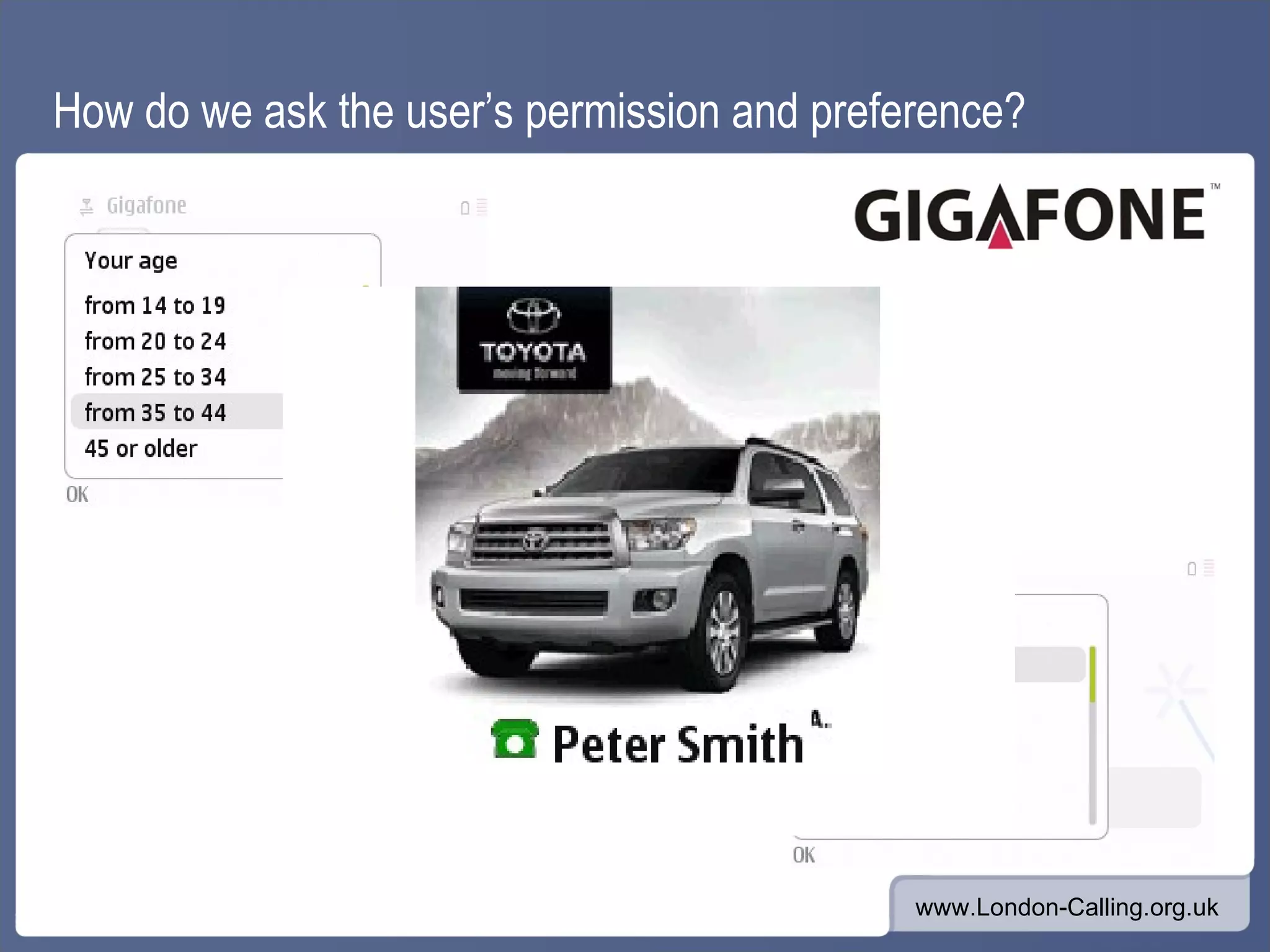 How do we ask the user’s permission and preference?