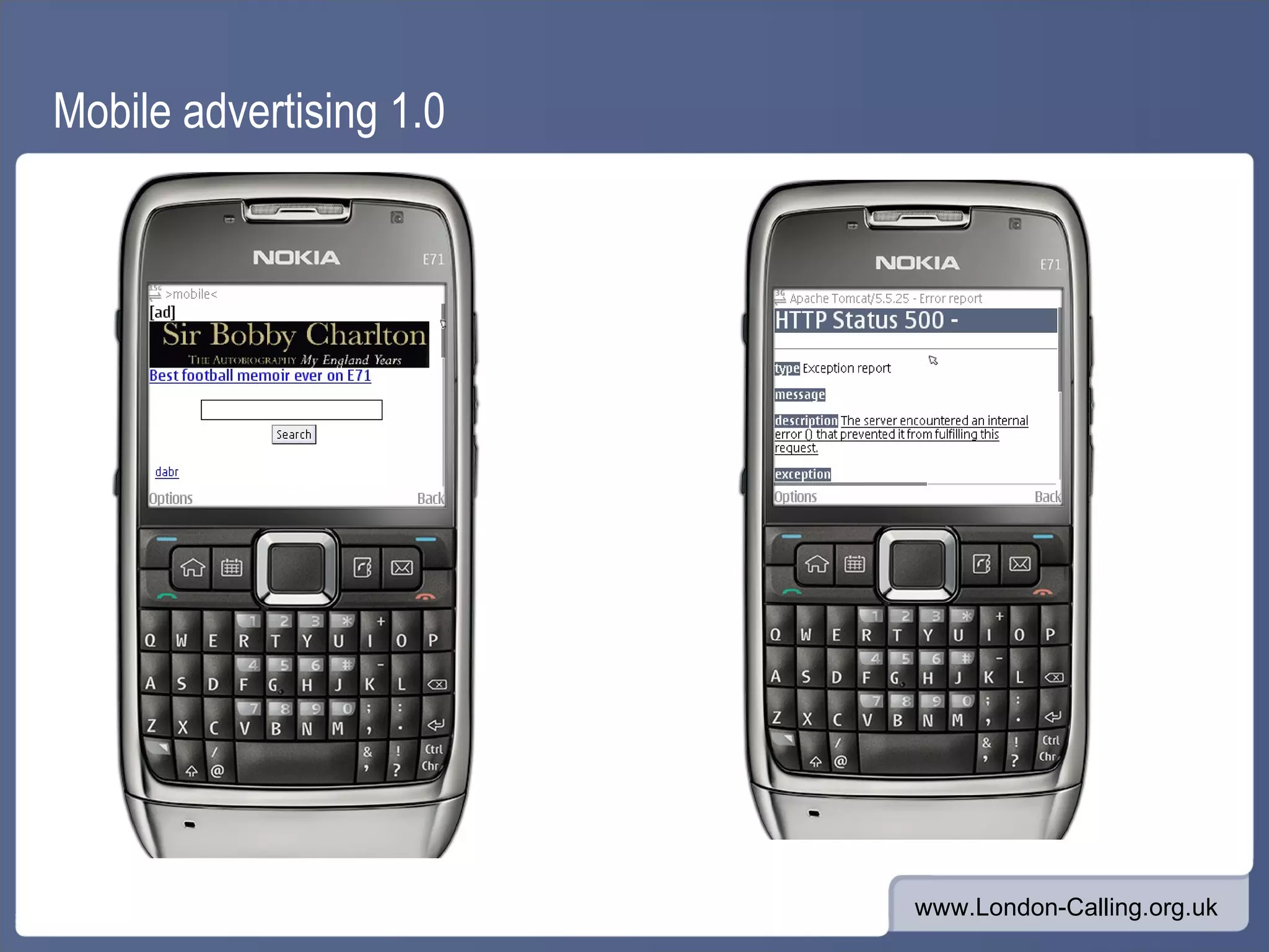 Mobile advertising 1.0