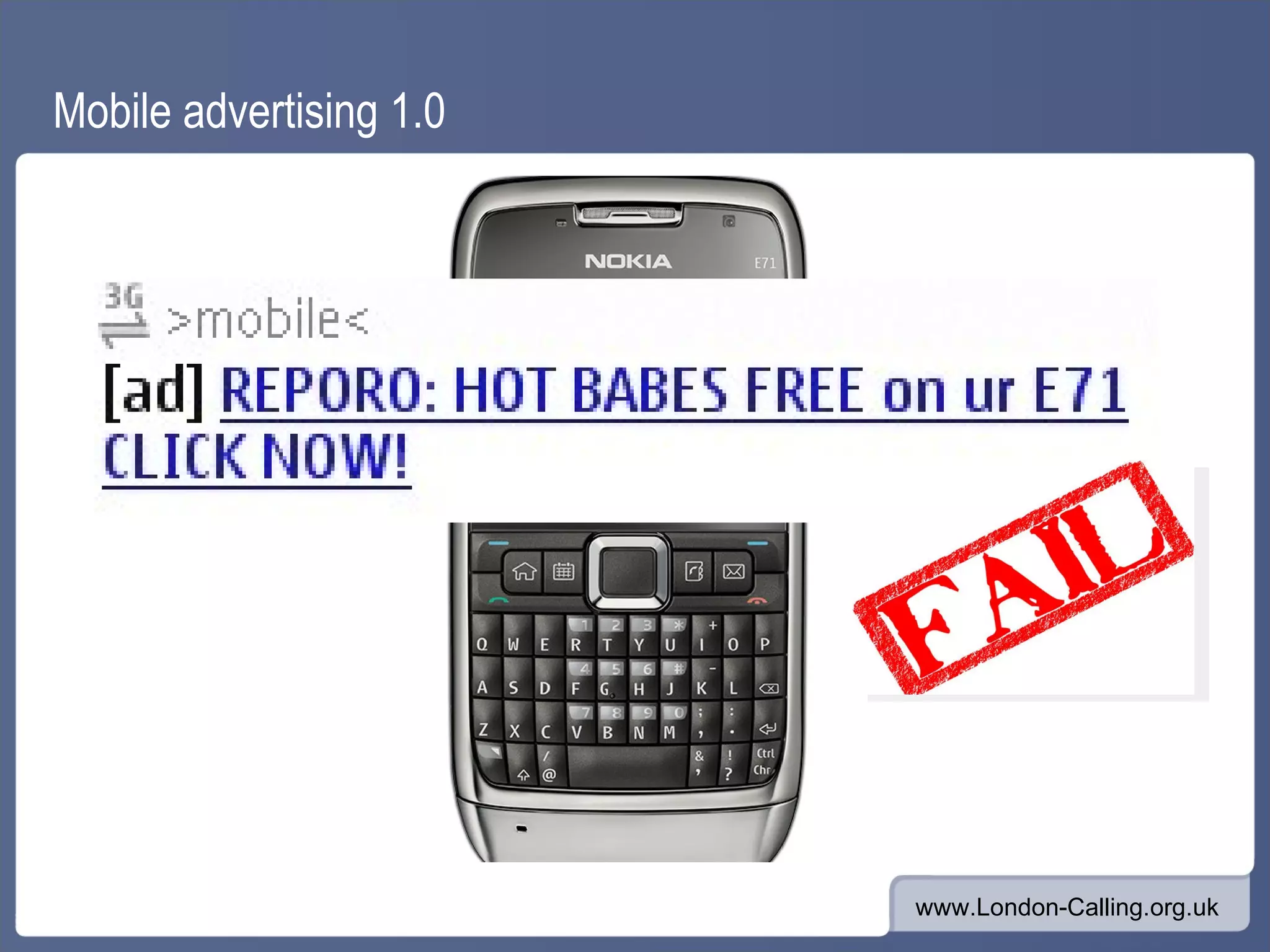 Mobile advertising 1.0