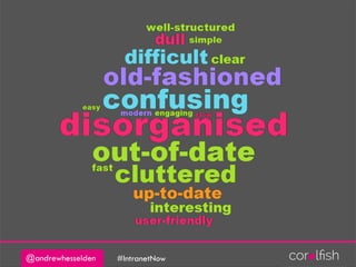 @andrewhesselden #IntranetNow
 