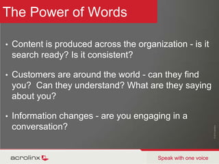 Do you listen to your customers?We all know it is important, but…Can you integrate it with data?Can you act on your findings?