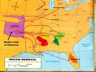 Modern state
of Oklahoma
 