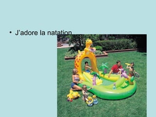 J’adore la natation 
