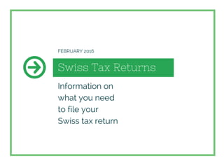 Swiss Tax Returns