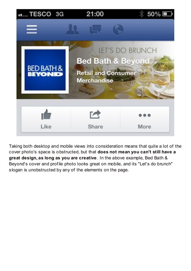 Facebook Cover and Profile Photo Template for Desktop AND