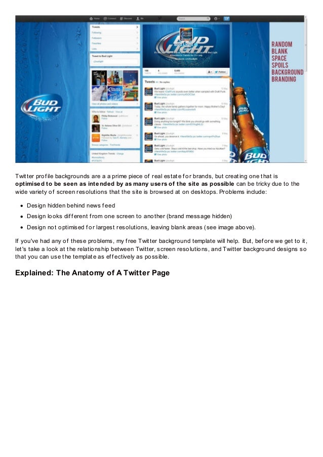 free twitter background template psd 2013 1920 x 1200 photoshop dow