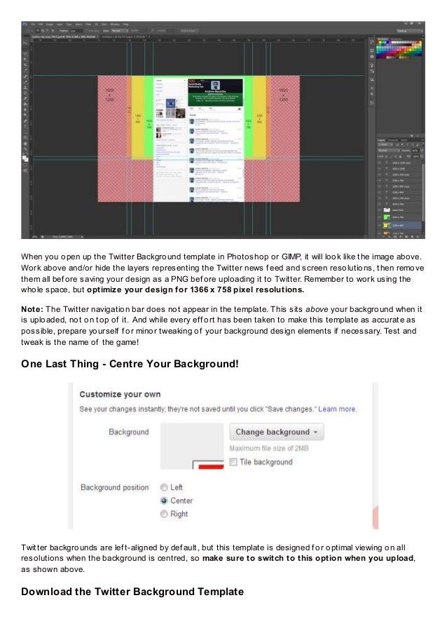 free twitter background template psd 2013 1920 x 1200 photoshop dow
