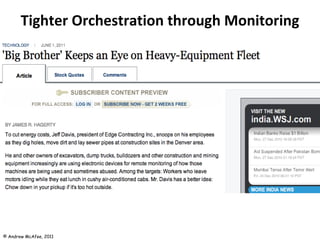 Tighter Orchestration through Monitoring 