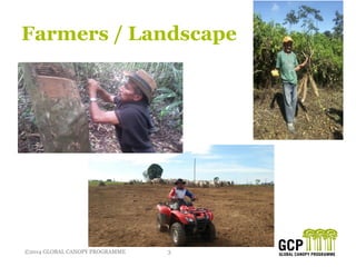 ©2014 GLOBAL CANOPY PROGRAMME 3©2014 GLOBAL CANOPY PROGRAMME
Farmers / Landscape
 