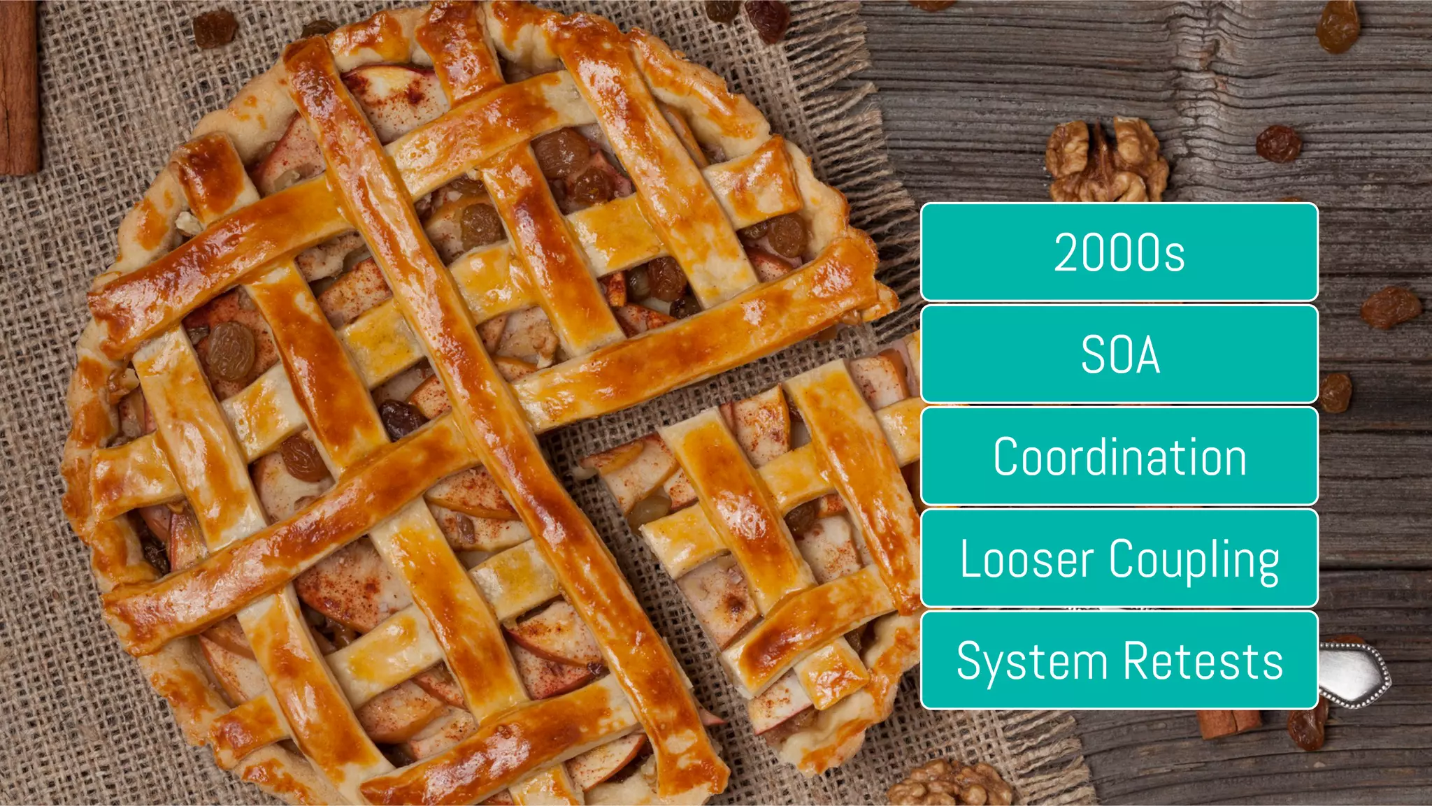 #MDBW16 2000s SOA Coordination Looser Coupling System Retests 