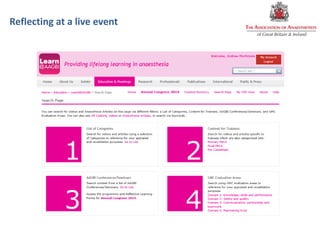 Reflecting at a live event
 