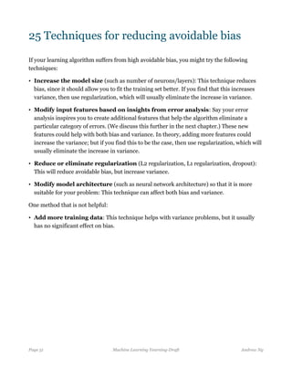 Avoidability Andrew NG machine learning | PDF
