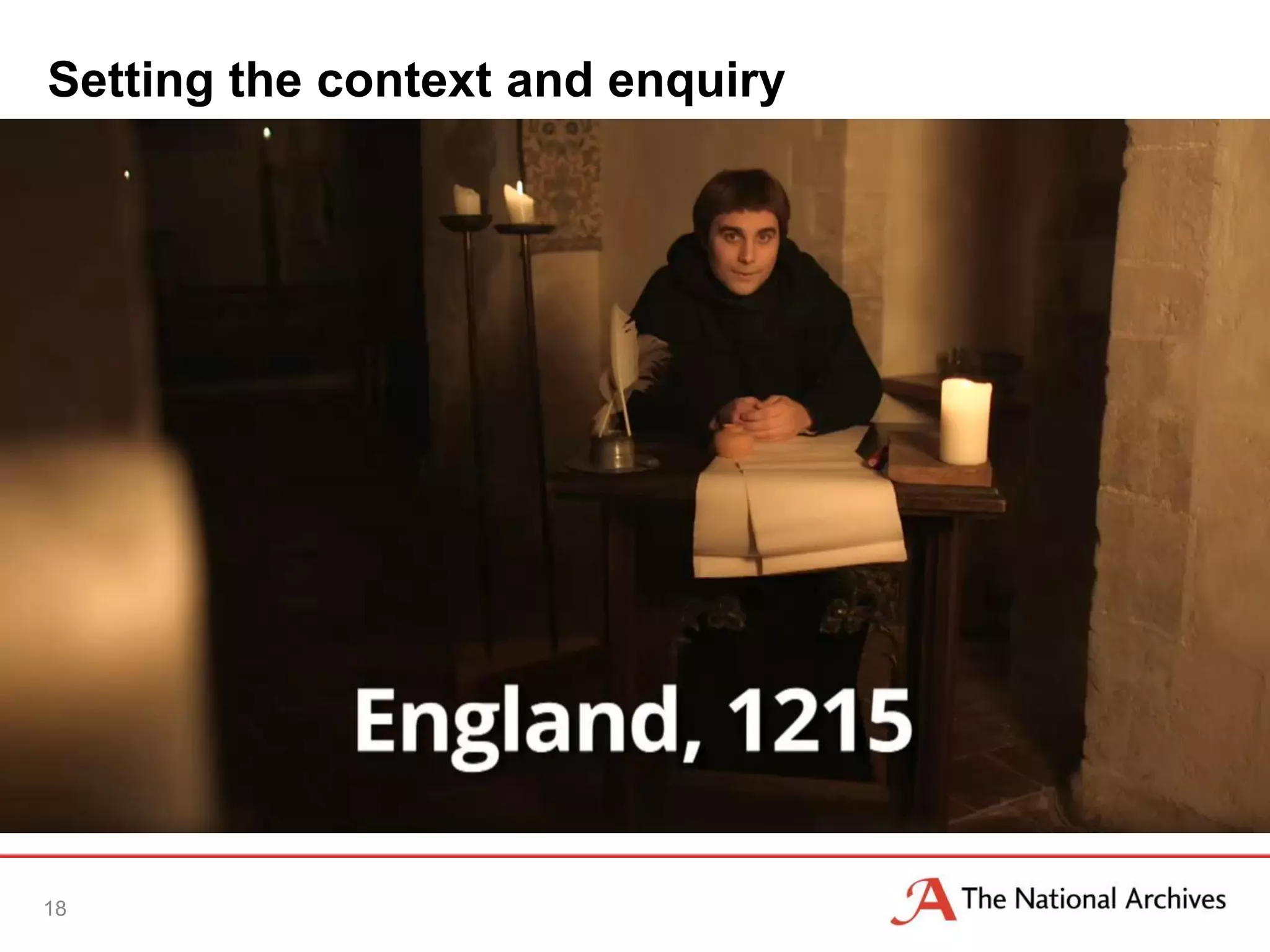 Setting the context and enquiry
18
