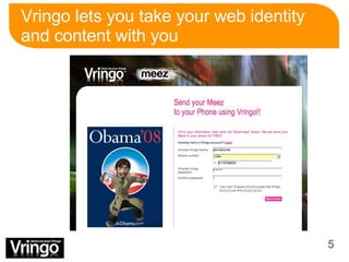 Vringo lets you take your web identity and content with you 