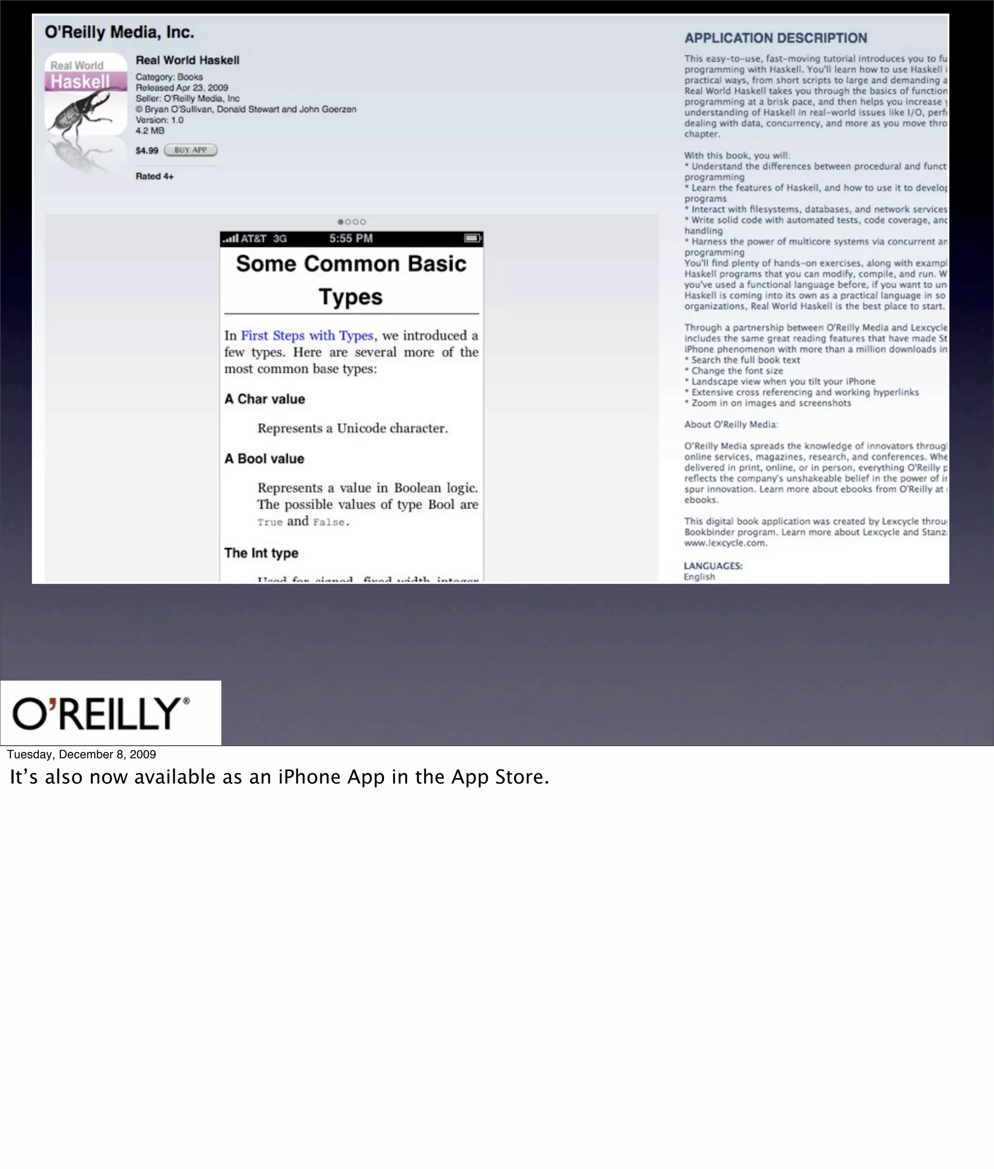 Tuesday, December 8, 2009

It’s also now available as an iPhone App in the App Store.
 