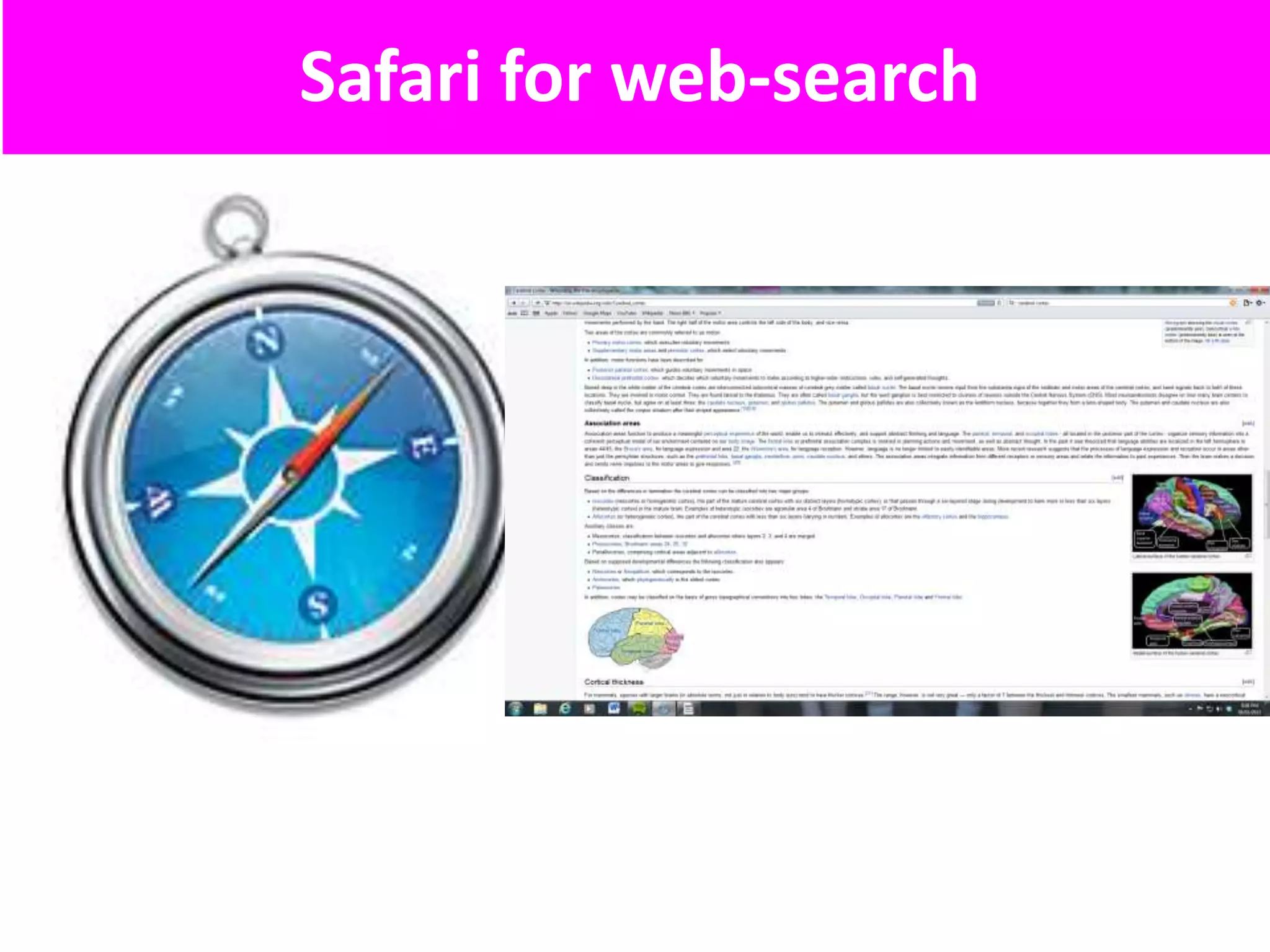 Safari for web-search
 