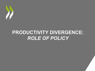 PRODUCTIVITY DIVERGENCE:
ROLE OF POLICY
 
