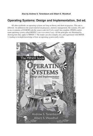 Andrew S Tanenbaum - Modern Operating Systems (4th edition).pdf