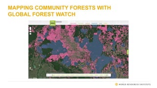 MAPPING COMMUNITY FORESTS WITH
GLOBAL FOREST WATCH
 