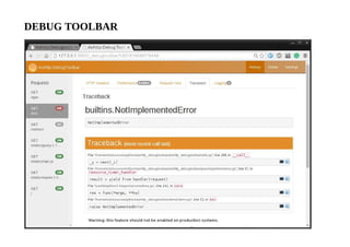 DEBUG TOOLBAR
 