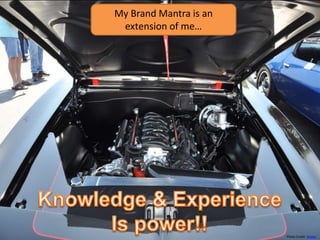 My Brand Mantra is an
extension of me…
Photo Credit: Walter
 