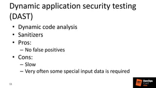 SAST, fight against potential vulnerabilities | PPT