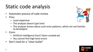 SAST, fight against potential vulnerabilities | PPT