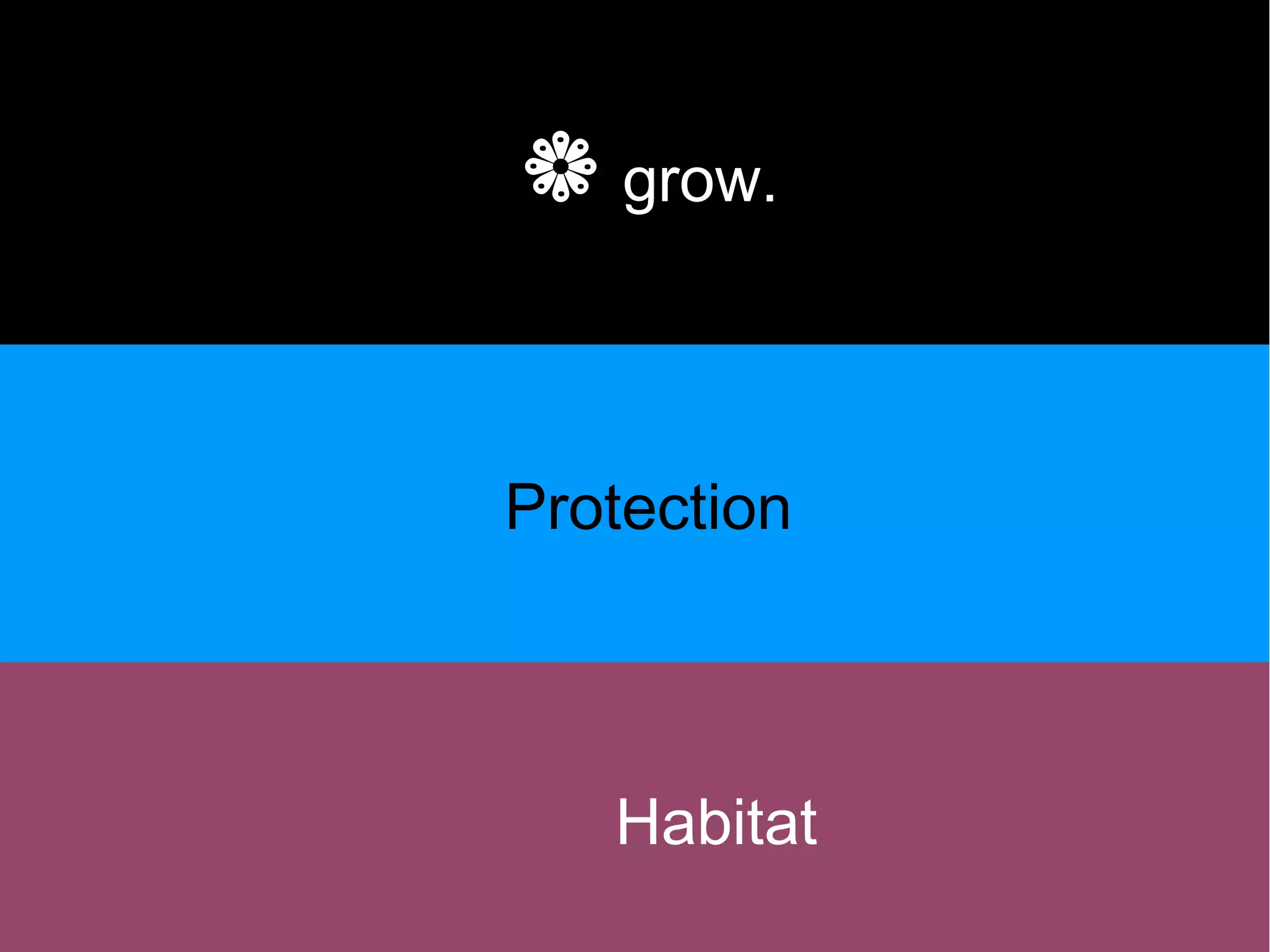 ❁ grow.


                Protection



                   Habitat
Andries p. 14
 