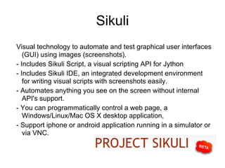 Automation Open Source tools | PDF