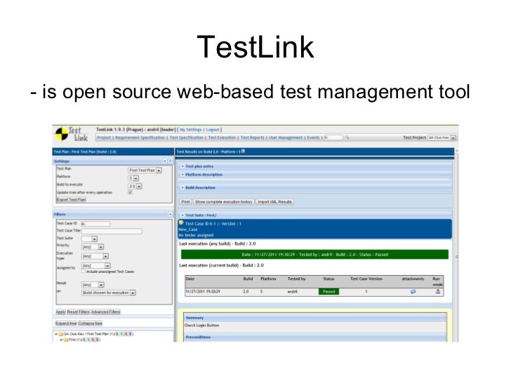 open source test management tools