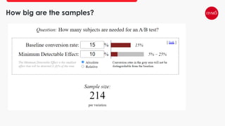 How big are the samples?
 