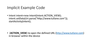 Data Transfer between activities and Database | PPTX