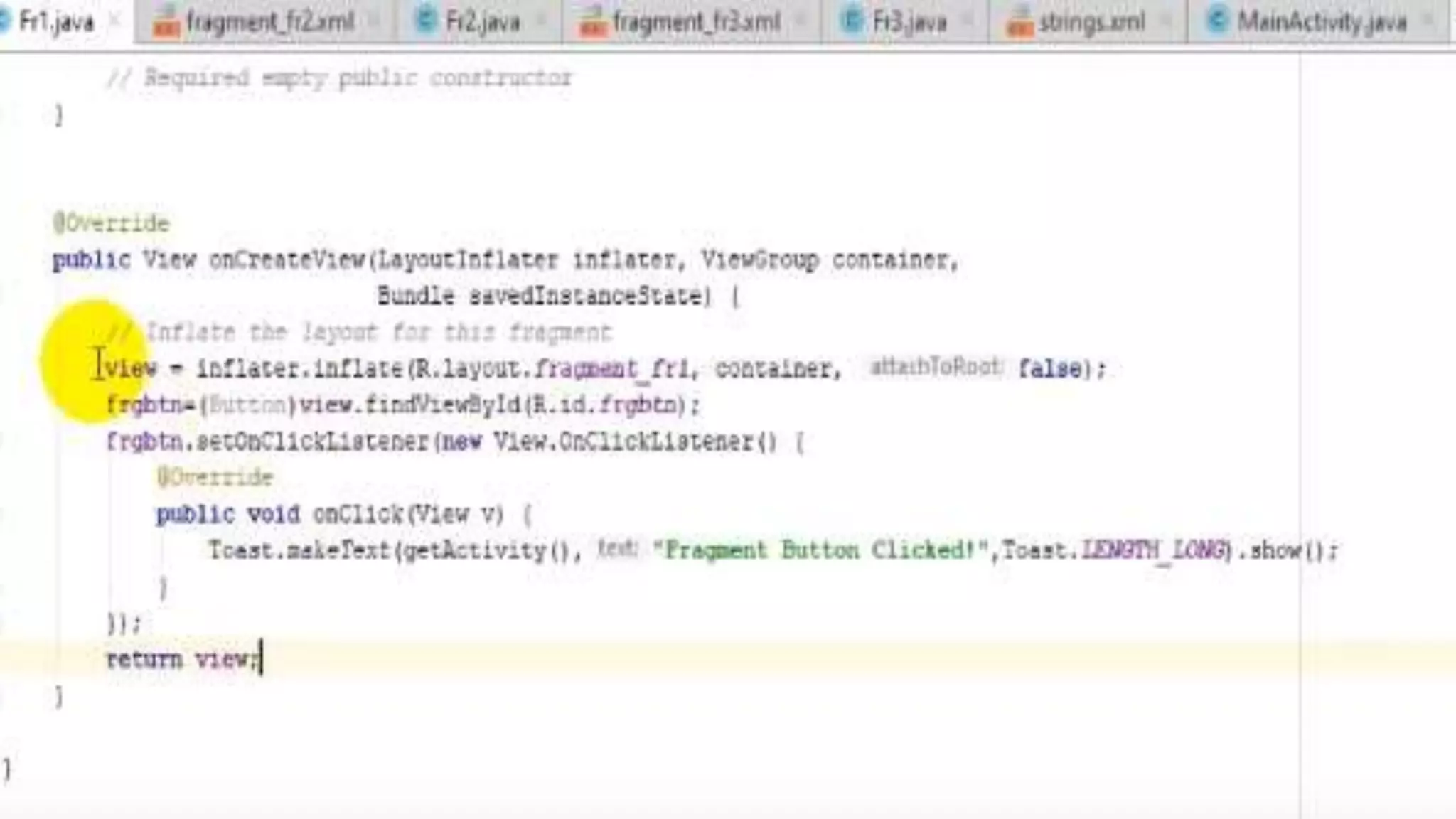 Data Transfer between Activities & Databases