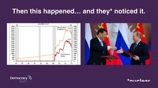 Then this happened… and they* noticed it.
*nuclear
 